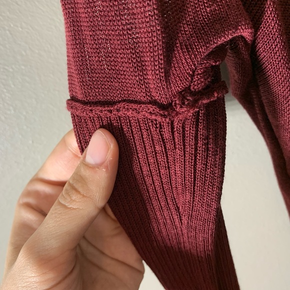 Urban Outfitters Silence + Noise Burgundy Top - Picture 4 of 6